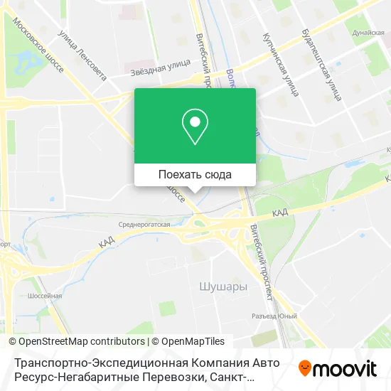 Карта Транспортно-Экспедиционная Компания Авто Ресурс-Негабаритные Перевозки