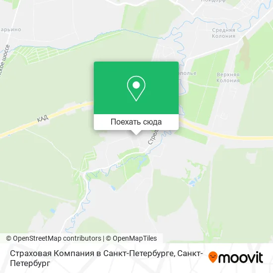 Карта Страховая Компания в Санкт-Петербурге