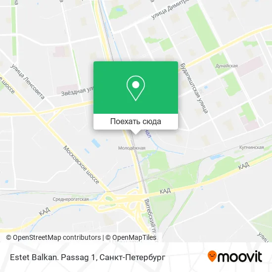 Карта Estet Balkan. Passag 1