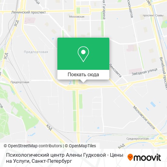 Карта Психологический центр Алены Гудковой - Цены на Услуги