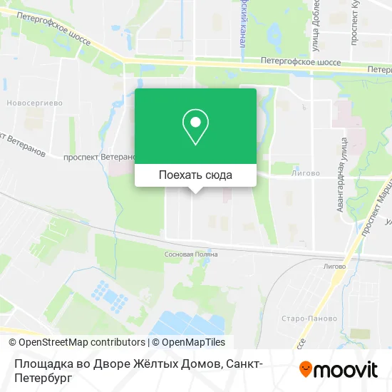 Карта Площадка во Дворе Жёлтых Домов