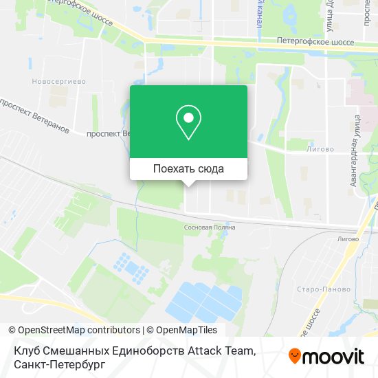 Карта Клуб Смешанных Единоборств Attack Team
