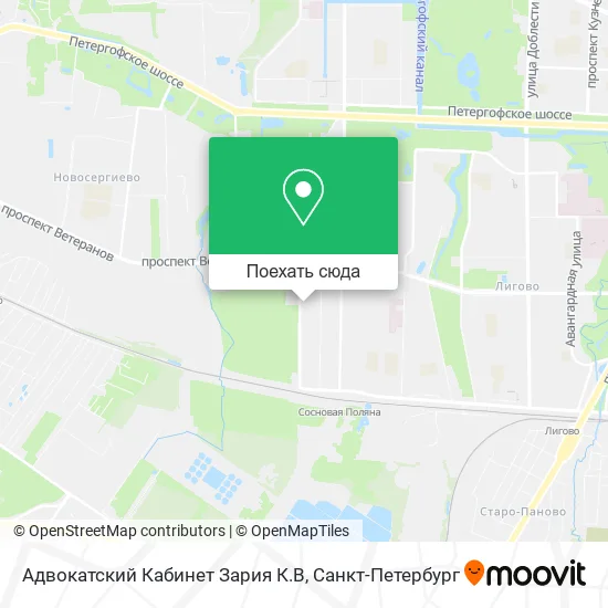 Карта Адвокатский Кабинет Зария К.В