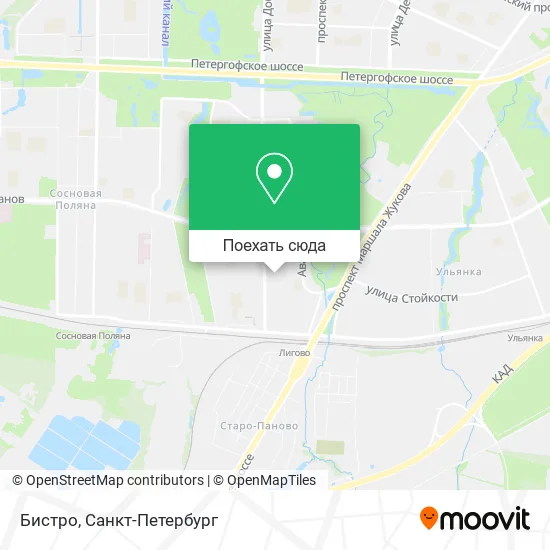 Карта Бистро