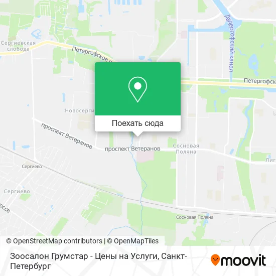 Карта Зоосалон Грумстар - Цены на Услуги