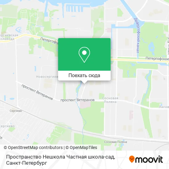 Карта Пространство Нешкола Частная школа-сад