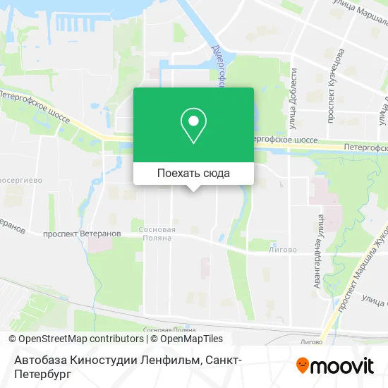 Карта Автобаза Киностудии Ленфильм