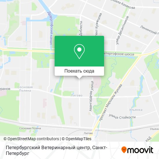 Карта Петербургский Ветеринарный центр