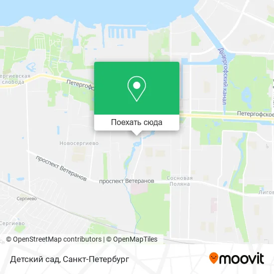 Карта Детский сад