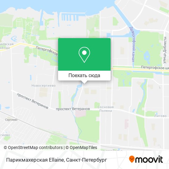 Карта Парикмахерская Ellaine