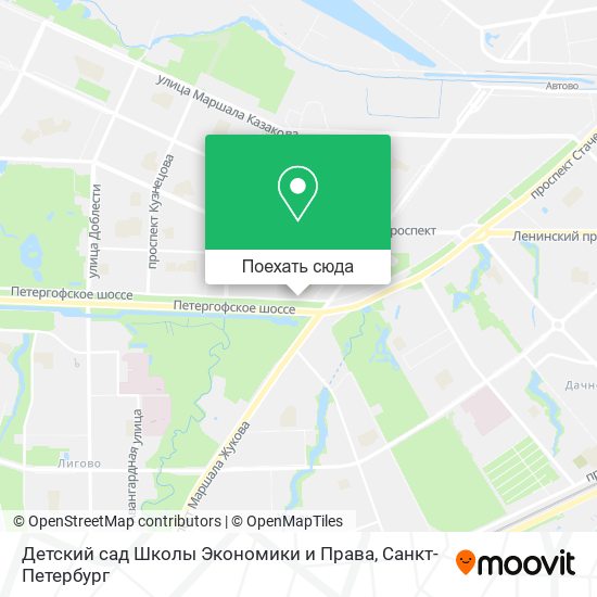 Карта Детский сад Школы Экономики и Права
