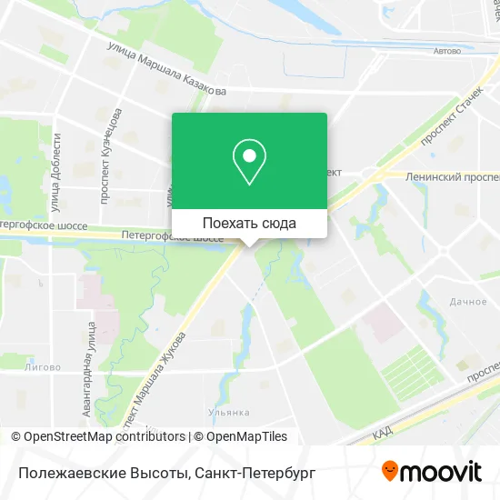 Карта Полежаевские Высоты