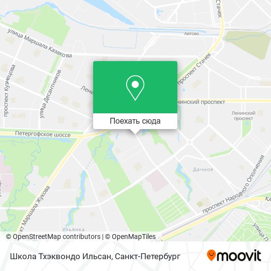 Карта Школа Тхэквондо Ильсан