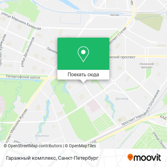 Карта Гаражный комплекс