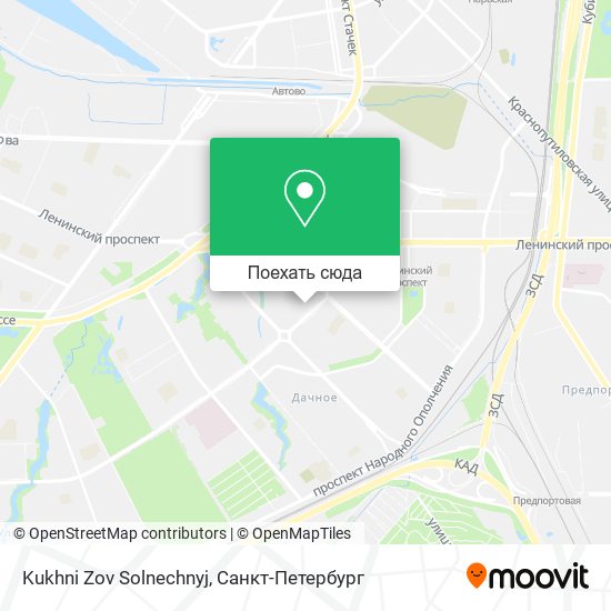 Карта Kukhni Zov Solnechnyj