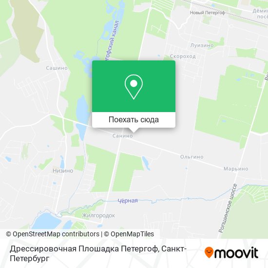 Карта Дрессировочная Плошадка Петергоф