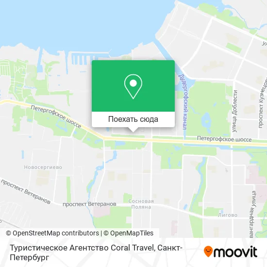 Карта Туристическое Агентство Coral Travel