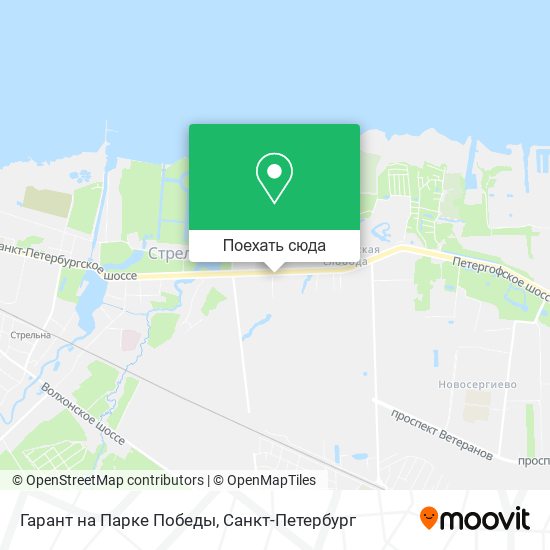 Карта Гарант на Парке Победы