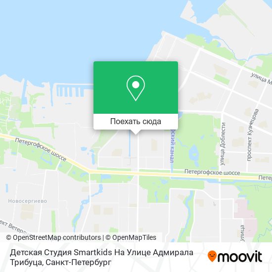 Карта Детская Студия Smartkids На Улице Адмирала Трибуца