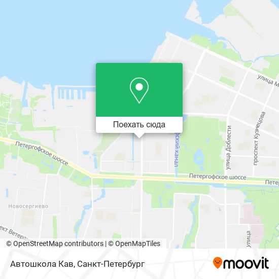 Карта Автошкола Кав