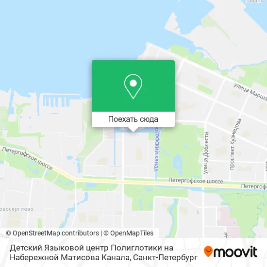 Карта Детский Языковой центр Полиглотики на Набережной Матисова Канала