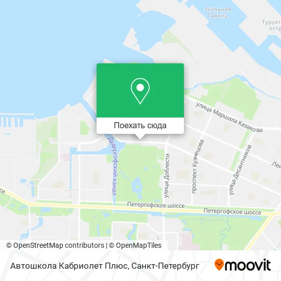 Карта Автошкола Кабриолет Плюс