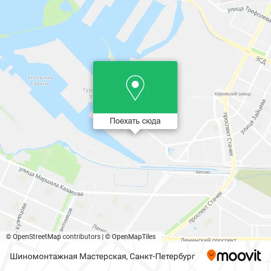 Карта Шиномонтажная Мастерская