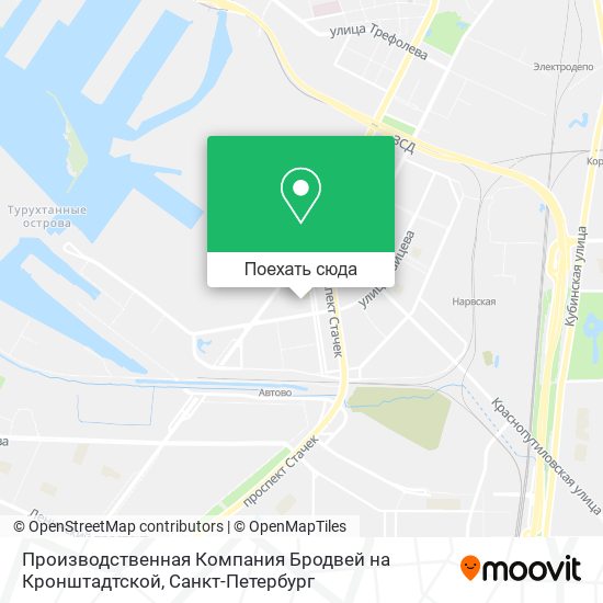 Карта Производственная Компания Бродвей на Кронштадтской