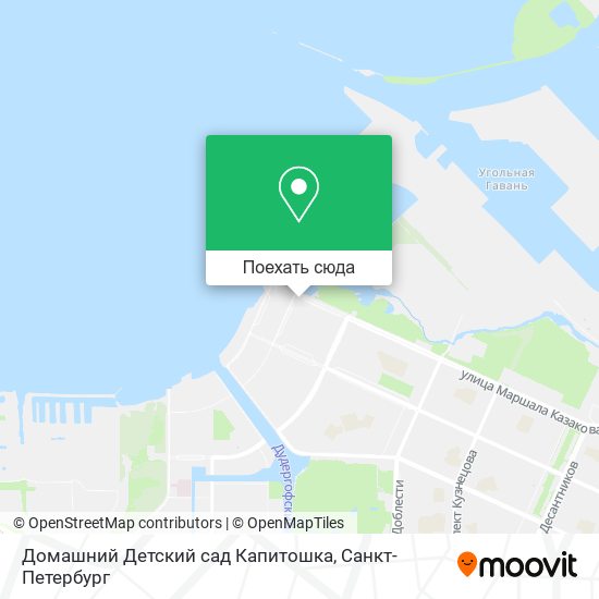 Карта Домашний Детский сад Капитошка