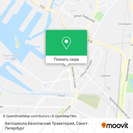 Карта Автошкола Безопасная Траектория