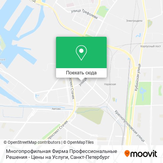 Карта Многопрофильная Фирма Профессиональные Решения - Цены на Услуги