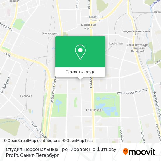 Карта Студия Персональных Тренировок По Фитнесу Profit