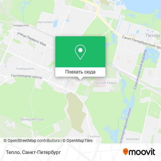 Карта Тепло