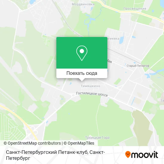 Карта Санкт-Петербургский Петанк-клуб