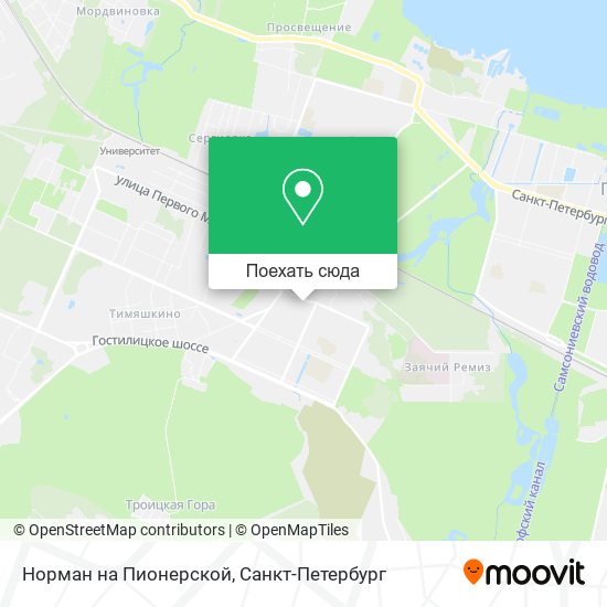 Карта Норман на Пионерской