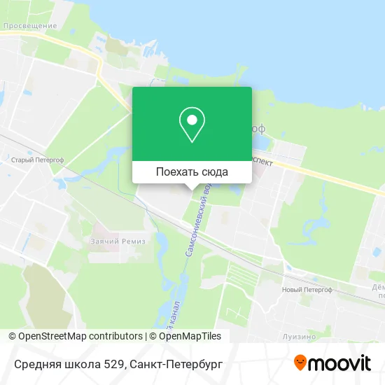 Карта Средняя школа 529