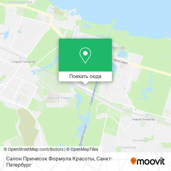 Карта Салон Причесок Формула Красоты