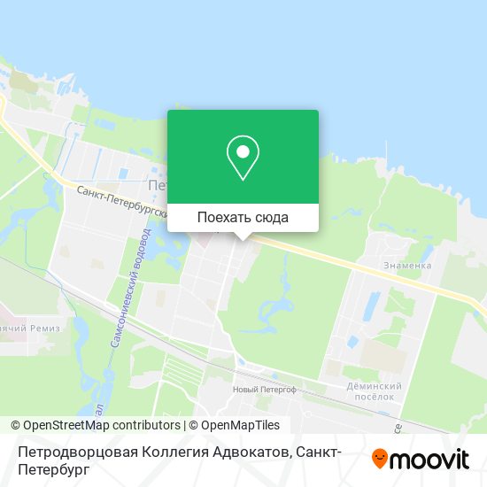 Карта Петродворцовая Коллегия Адвокатов