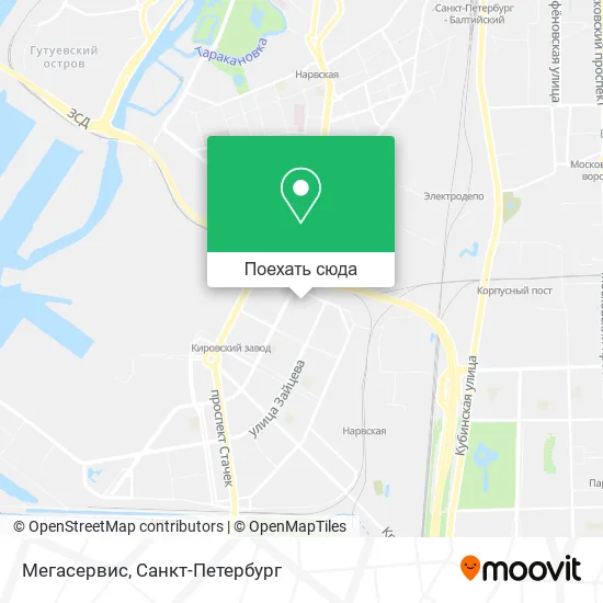 Карта Мегасервис