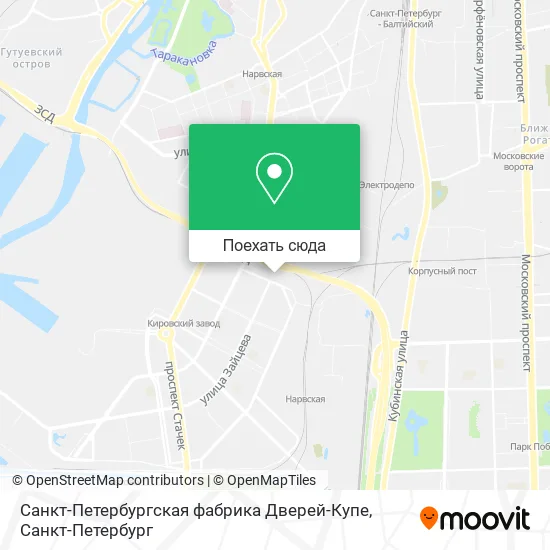 Карта Санкт-Петербургская фабрика Дверей-Купе