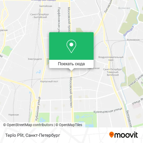 Карта Teplo Plit