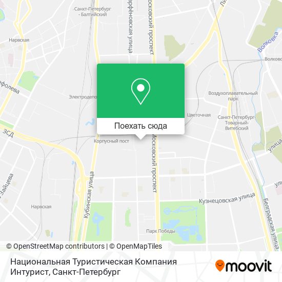 Карта Национальная Туристическая Компания Интурист