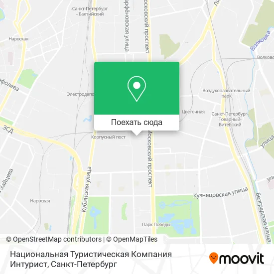 Карта Национальная Туристическая Компания Интурист