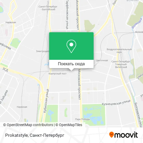 Карта Prokatstyle