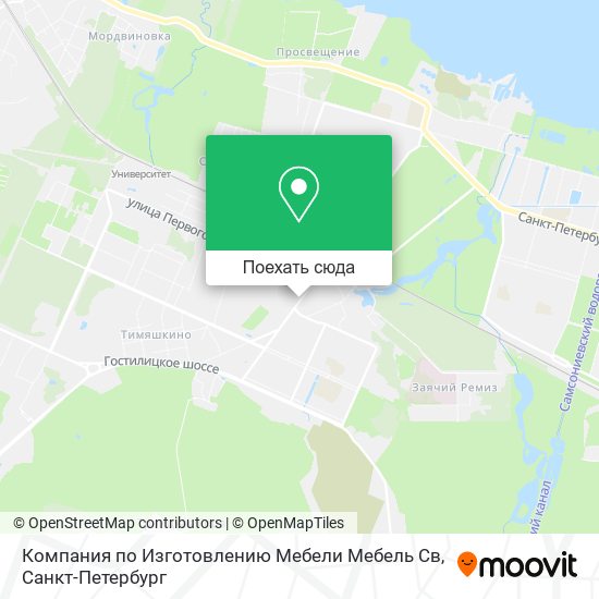 Карта Компания по Изготовлению Мебели Мебель Св