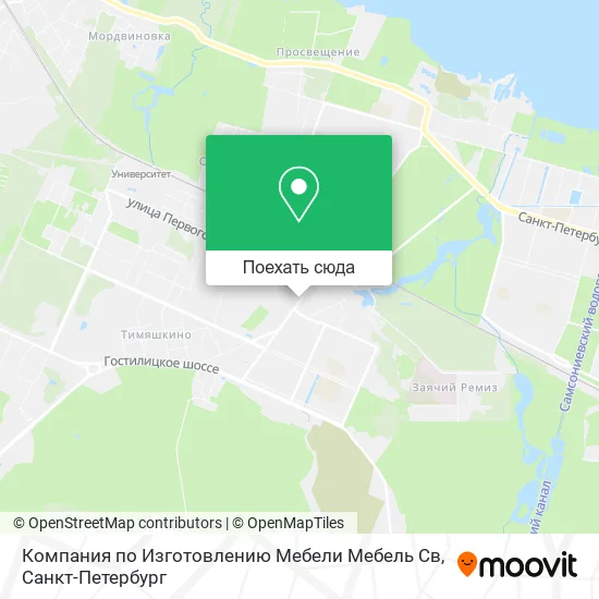 Карта Компания по Изготовлению Мебели Мебель Св