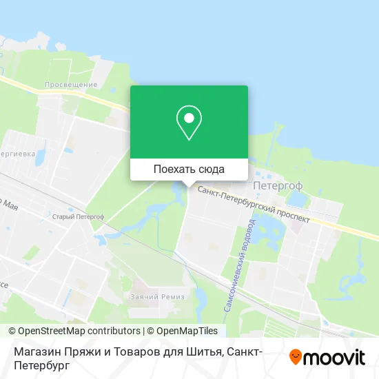 Карта Магазин Пряжи и Товаров для Шитья