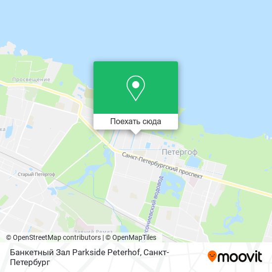 Карта Банкетный Зал Parkside Peterhof