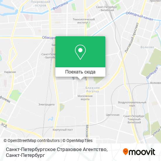 Карта Санкт-Петербургское Страховое Агентство