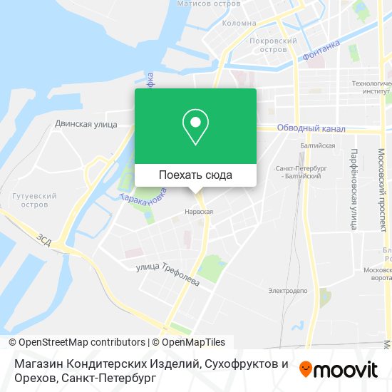 Карта Магазин Кондитерских Изделий, Сухофруктов и Орехов